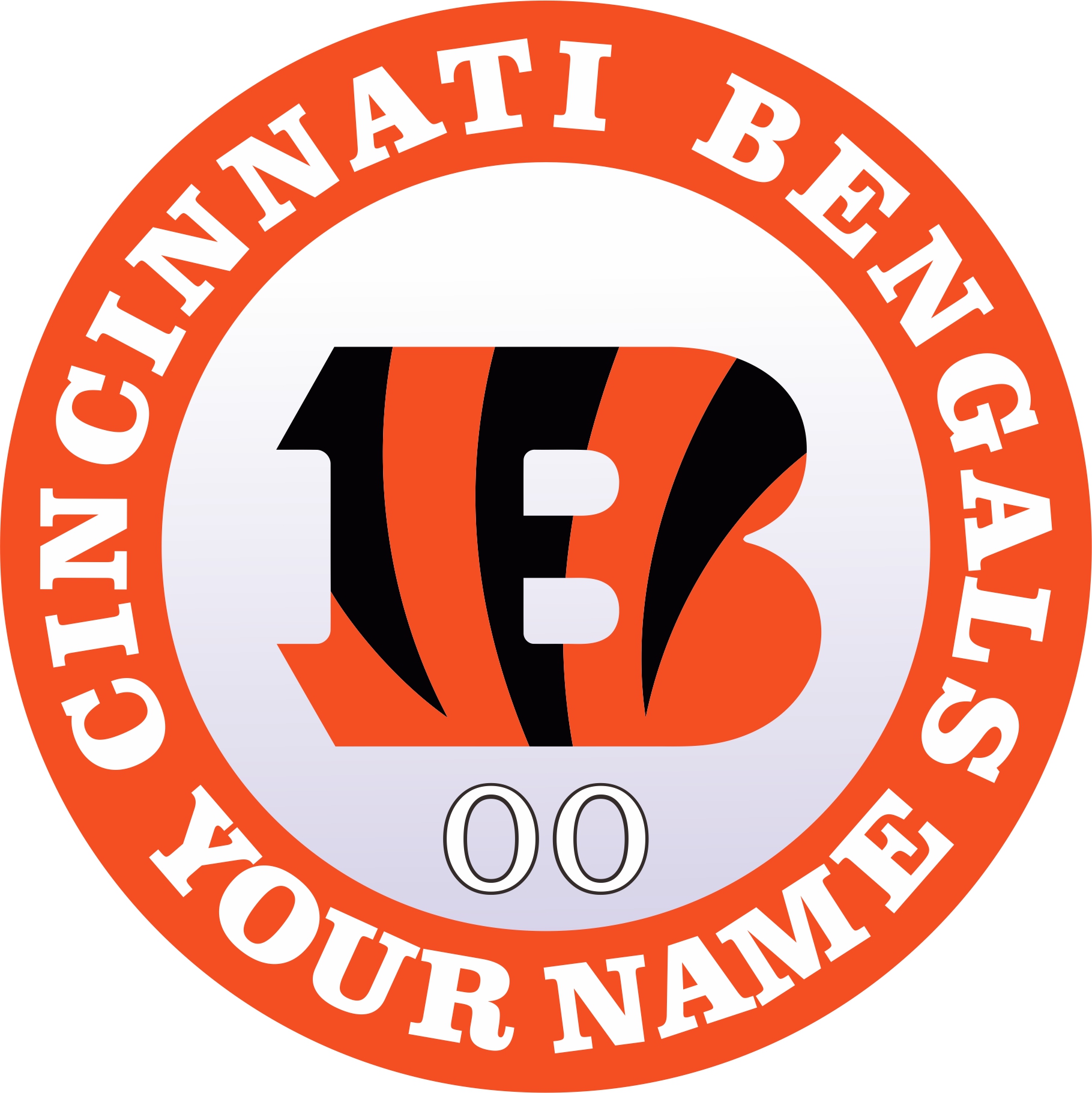 Cincinnati Bengals Customized Logo iron on paper